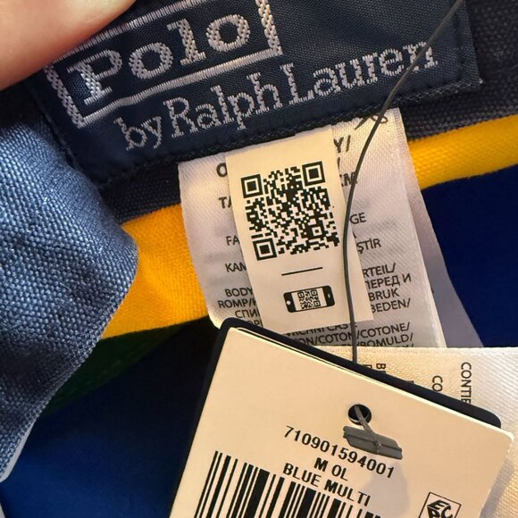 Polo Ralph Lauren Color-Blocked Five-Panel Camp Hat P.R.L.C. Nautical Flag - Picture 3 of 4